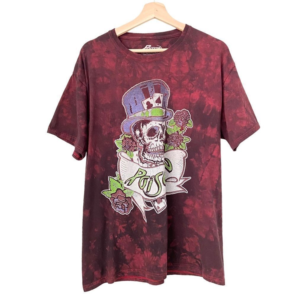 Poison Band Tee Dragging The Cat Across America in Men's Size Large